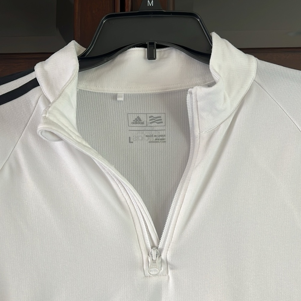 Adidas Long Sleeve Zip Front Golf Jersey. Size L - Picture 2 of 8